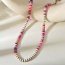 Fashion Color Soft Clay Colorful Beaded Necklace