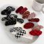 Fashion B Red Eight-piece Set Wool Braided Oval Triangle Side Children's Hair Clip