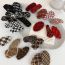Fashion G Coffee Color Eight-piece Set Wool Braided Oval Triangle Side Children's Hair Clip