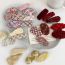 Fashion B Red Eight-piece Set Wool Braided Oval Triangle Side Children's Hair Clip
