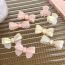 Fashion G Pink Lace Duckbill Clip Acetate Lace Bow Hair Clip