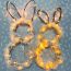 Fashion Silver Warm Lamp (small Size Foldable) Plastic Rabbit Garland Pendant (with Lights)