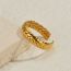 Fashion Gold Stainless Steel Wheat Ear Ring