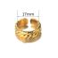 Fashion Gold Stainless Steel Double Twill Open Ring