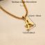 Fashion 3mm*55cm Gold Side Chain Stainless Steel Geometric Chain Necklace