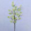 Fashion Green Leaves And Blue Flower Buds Cuttings Plastic Simulated Green Leaves And Flower Branches