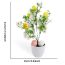 Fashion Triangular Leaf Yellow Blue And Purple Colored Egg Style Simulated Green Plant Potted Ornaments