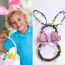 Fashion Pink And Purple Small Size Rattan Rabbit Pendant (luminous)
