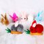Fashion Rose Red Rabbit + Carrot Hairpin (finished Product) Plush Bunny Carrot Childrens Hair Clip