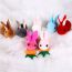 Fashion Pink Rabbit + Carrot Hairpin (finished Product) Plush Bunny Carrot Childrens Hair Clip