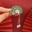 Fashion Good Fortune Comes To The Door Alloy Geometric Flower Brooch