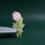 Fashion Flower-white Rose Alloy Geometric Flower Brooch