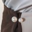 Fashion Right Angle Gray Large Alloy Geometric Pearl Waist Pin