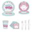 Fashion Scoop 24pcs Plastic Cutlery Forks And Spoons
