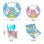 Fashion Easter Bunny Theme Set Paper Printed Disposable Paper Plates Cups Paper Towels Tableware Flag Set