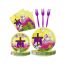 Fashion Easter Themed Set Paper Printed Disposable Paper Plates Cups Paper Towels Tableware Set