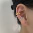 Fashion A Golden Wheat Ear Clip Copper Wheat Ear C-shaped Ear Cuff (single)