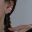 Fashion One Star Tassel Earrings Copper Five-pointed Star Ear Bone Clip Earrings (single)