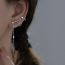 Fashion One Star Tassel Earrings Copper Five-pointed Star Ear Bone Clip Earrings (single)