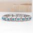 Fashion 1 Section 9*9cm Bracelet Gift Box Stainless Steel Geometric Square Gift Box