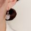 Fashion Silver-love Pearl Ear Hooks (thick Real Gold Plating) Copper Diamond Love Pearl Earrings