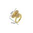 Fashion Mickey Ring Gold Titanium Steel Diamond Mickey Mouse Ring