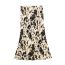 Fashion Color Chiffon Leopard Print Skirt