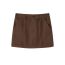 Fashion Beige Cotton Single-button Skirt