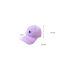 Fashion Purple Three-dimensional Embroidered Hole Soft Top Baseball Cap