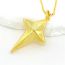 Fashion Gold Copper Glossy Star Necklace