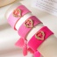Fashion Leather Pink Copper Inlaid Zircon Letter Mom Love Braided Tassel Bracelet