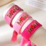 Fashion Pink Copper Inlaid Zircon Letter Mom Dripping Oil Love Braided Tassel Bracelet