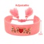 Fashion Pink Copper Inlaid Zircon Letter Mom Dripping Oil Love Braided Tassel Bracelet