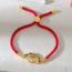 Fashion Red 4 Copper Inlaid Zircon Letters M0m Braided Bracelet