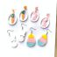 Fashion Pink Bunny Eggs Acrylic Rabbit Earrings
