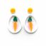Fashion White Rabbit Acrylic Bunny Earrings