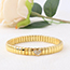 Fashion 3# Stainless Steel Gold Plated Geometric Bracelet