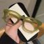 Fashion Jelly Green Tea Tablets Ac Round Sunglasses
