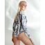 Fashion Leopard Print Nylon Printed Zippered Long-sleeve One-piece Swimsuit