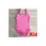 Fashion Pink Nylon Children's One-piece Swimsuit