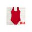 Fashion Red Nylon Children's One-piece Swimsuit