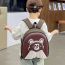 Fashion Brown Bear Eggshell Cartoon Children's Backpack