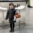 Fashion With Pendant Black 3d Doll Large Capacity Children's Crossbody Bag