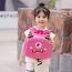 Fashion Pink Cartoon Little Monster Eggshell Children's Backpack
