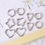 Fashion One Pack (5 Pairs) Stainless Steel Geometric Earring Set (one Pack (5 Pairs))