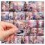 Fashion 50 Sheets Of Cool Pink Landscape Stickers Sjs235 50 Sheets Of Paper Landscape Waterproof Stickers