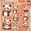 Fashion 8 Cute Animal Collection Collages Sjs211 8 Animal Geometric Waterproof Stickers
