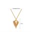Fashion 4# Copper Diamond Geometric Necklace