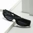 Fashion Off-white Frame Gray Piece C Small Frame Cat Eye Four Pointed Star Sunglasses
