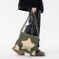 Fashion Black Canvas Star Flap Shoulder Bag